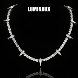 [LUMI89] Iced Out Black Panther Necklace For Men Women AAAAA+ Cubic Zirconia Gemstone Necklace, Rapper Tennis Chain, Limited Edition, Unisex Fashion Jewelry