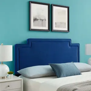 Modway Transfix Performance Velvet King/California King Headboard in Navy
