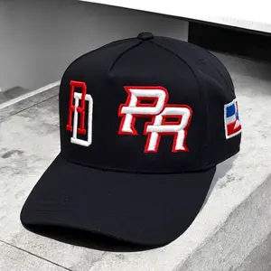 PR RD 5 Panel Snapback Cap wit Adjustable Fit