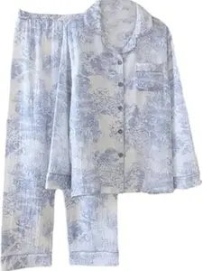 Linen Set Coquette Womens Pajamas Set Summer Lounge Sets for Women Old Money Aesthetic