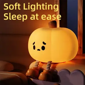 Enchanted Glow Pumpkin Light - Little Pumpkin Sleep  - 3 Brightness Levels - 30 Minute Timing