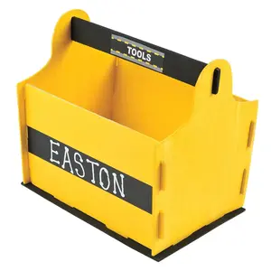 6 1/2" x 6 1/4" DIY Unfinished Wood Classic Tool Boxes - Makes 12