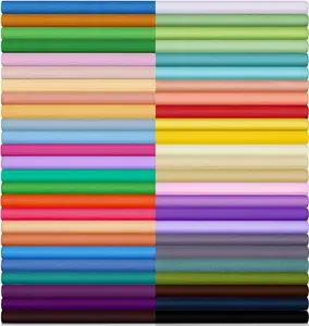 60 Pieces Solid Cotton Quilting Fabric Color Fabric Bundles Fabric Quilt Solid Quilting Squares Quilting Fabric Patchwork Sewing Craft Precut Fabric Scrap for DIY Crafts(8 x 8 Inch)