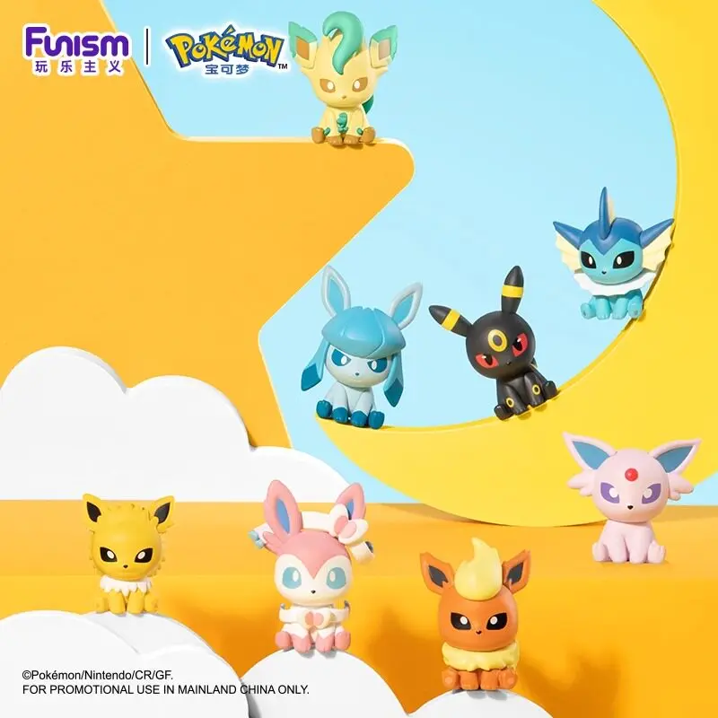 [Random One]MINISO Pokémon Tiny Encounter Figures Vol.2 Blind Box – Eevee & Evolutions Edition – Cute Collectible Mini Figurines, Perfect Gift for Pokémon Fans, Adorable Desk Decor Featuring Eevee, Vaporeon, Jolteon, Flareon DealsForYouDays