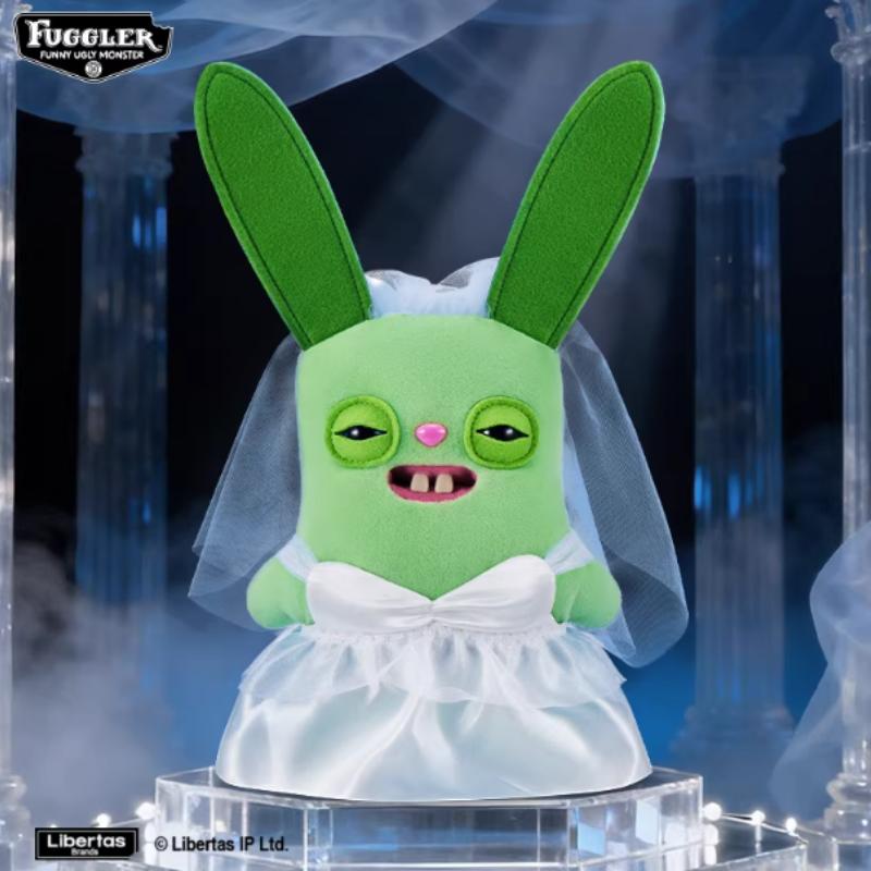 2026 New Fuggler Wedding Theme Ugly-Cute Monster Plush Toy | Funny Toothy Stuffed Doll | Trendy Collectible, Desk Decor & Gift