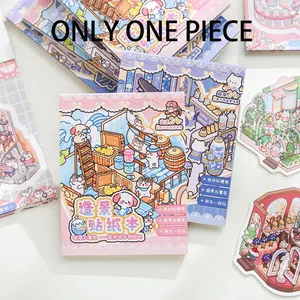 Cartoon Animal Pattern Sticker Book, 24pcs/set DIY Decorative Sticker, Scrapbooking & Journal Making Material Paper, Animal Scrapbook Decals, Adhesive Stickers, Stationery Supplies, Funny Stickers, Stickers Kit