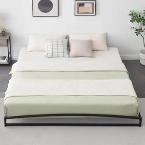 Gaomon King Size Low Profile Metal Platform Bed Frame - 6 in Heavy-Duty Steel Slat Support Mattress Foundation, Easy Assembly, No Box Spring Required, King Size Bed Frame