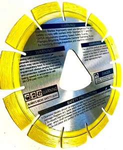 6" soff-Cut Green Concrete Early Entry Cutting Diamond Blade Compatible with Husqvarna Yellow Item 542777009 Blade XL6-5000