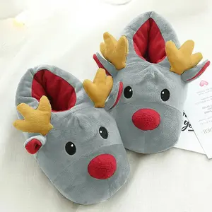 Comfy Christmas Reindeer Slippers