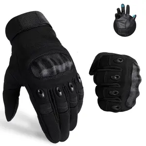 Full Finger Tactical Gloves, Touch Screen Hard Protective Shell Breathable Anti-slip Sports Gloves for Outdoor Riding Combat Working Shooting, Gloves Motorcycle