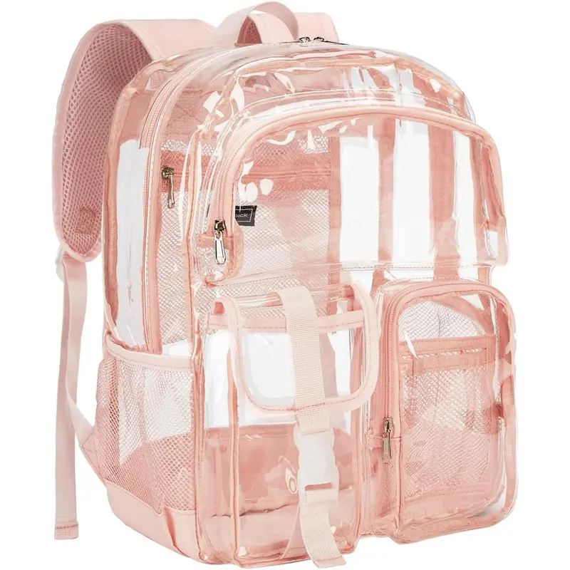 nike backpacks see through 3 Brand Clear Backpack - Black - One Size (23L) | school bookbag for boys, girls, men, women. Zip main compartment, side mesh bottle pocket, padded shoulder straps where style meets convenience. BRASILIA CLEAR TRAINING BACKPACK BA6553