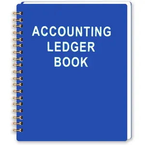 Checkbook Register - Check Register Book for Personal or Business, 8.5" × 6.5", Blank Ledger Transaction Register for for Check Book, Thick Paper, Twin-Wire Binding, Lined Notes Pages