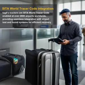 Smart Bag Security Tag - Rome [Pack 2]