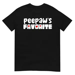 PeePaw's Favorite Grandchild Funny Mother's Day Pee-Paw T-Shirt Short Sleeve, Round Neck, Fashion TShirt