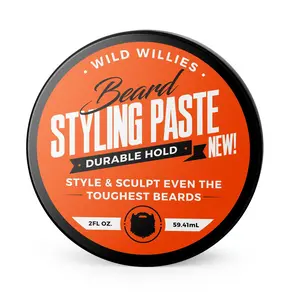 Wild Willies Beard Styling Paste 2 OZ - Durable Hold for Styling Even Toughest Beards - Matte Finish Haircare Product