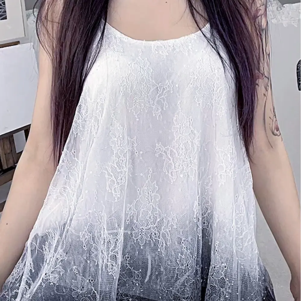 "Gradient Lace Camisole: Delicate Elegance Meets Modern Style