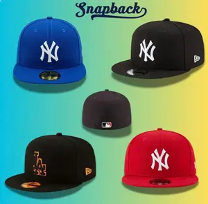 New Era 59FIFTY MLB Fitted Baseball Hat - NY Yankees/LA Dodgers Collector Edition, Raised Logo Embroidery, Side Patch Streetwear Sports Collectible Headwear