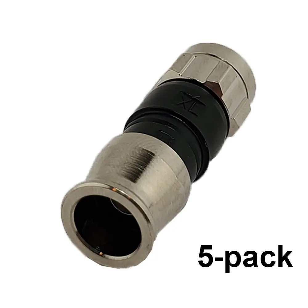 PPC Belden EX59PLUS RG59 Cable Compression Connectors - 5 Pack