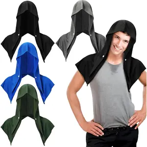 Cooling Towels with Hood 4 Pack – UPF 50 Neck & Face Wrap for Yoga, Exercise & Outdoor Sports
