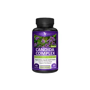 Potent Garden Candida Complex – Oregano & Caprylic Acid Blend for Gut & Immune Support – With Probiotics & Enzymes
