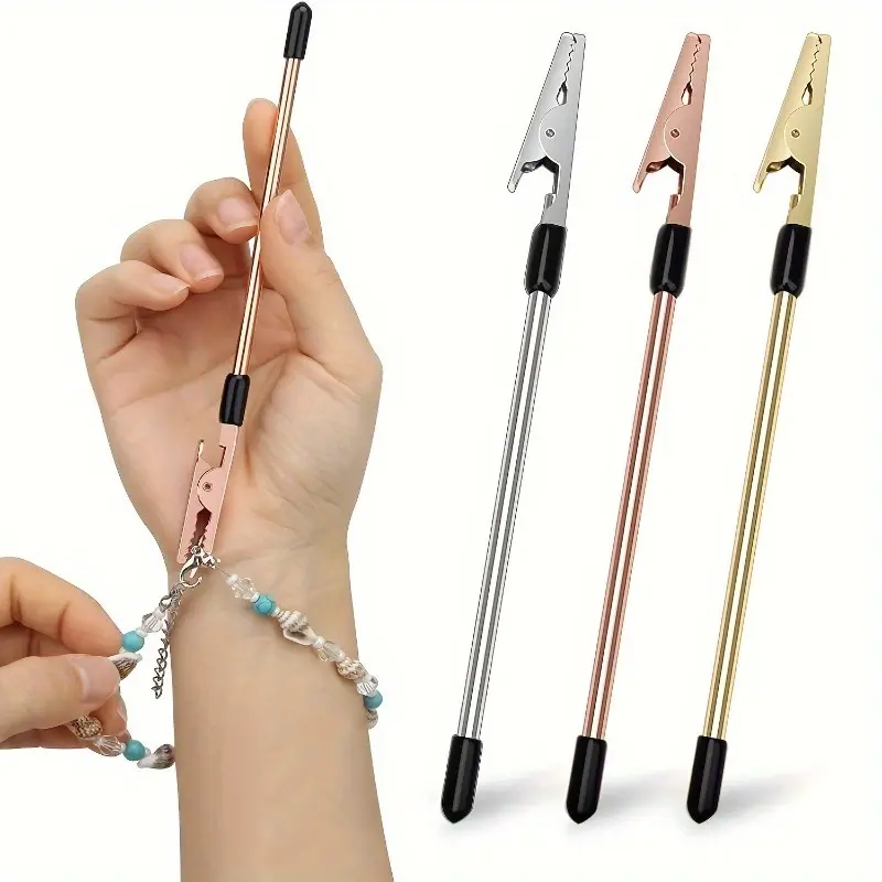 3pcs Bracelet Aid Tool, Cockroach Clips for Joints, Jewelry Making Tools, Jewelry Restoration Kit, Bracelet Extender Tool, Jewelry Making Pliers, Bracelet Maker, Fastening and Hooking Equipment, Diy Jewelry Accessories, Jewelry Making Supplies
