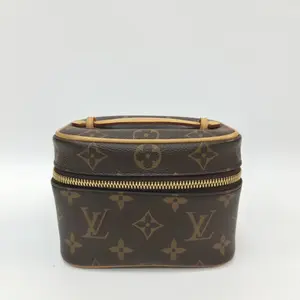 Pre-owned Louis Vuitton canvas Toiletry Bags Monogram Nice Nano Vanity XP02053 【BF 12Z】(Odor Inside)