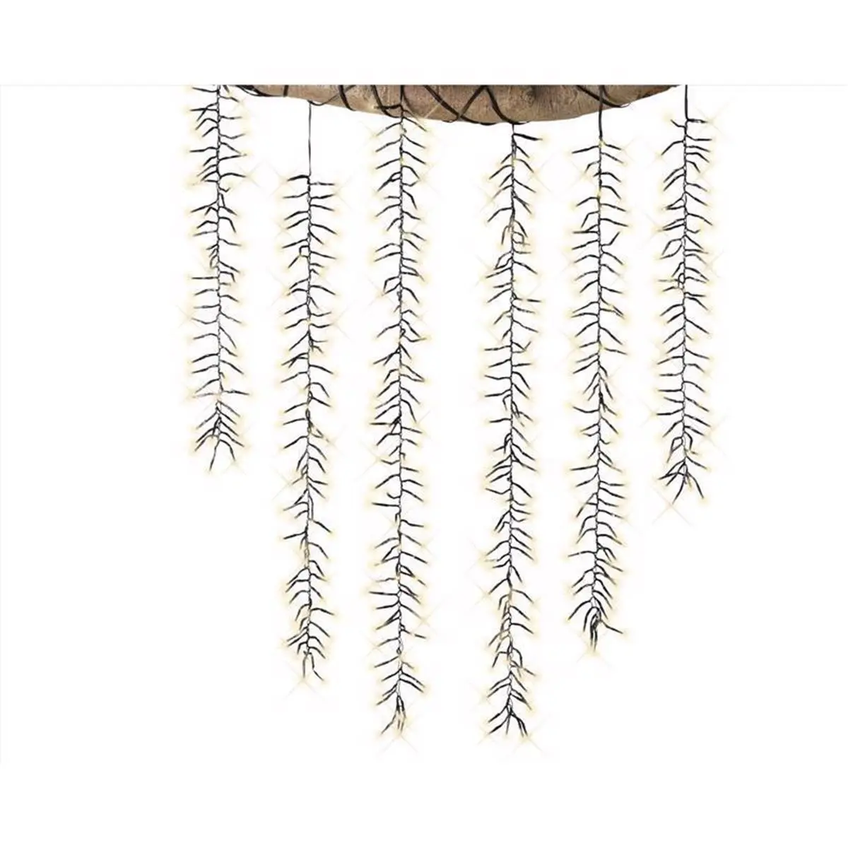 7 ft. Gold LED Rice Clear & Warm White Novelty Christmas Lights - 480 Count