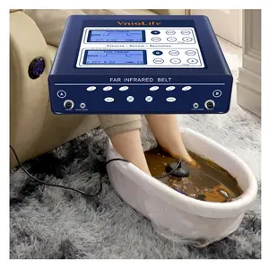 Ionic Foot Bath Detox Machine for 2 Users with Heating Belt, Dual Foot Detox Machine, 5 Detox Modes, Personal Massager for Home Beauty Salon Use Therapy Device