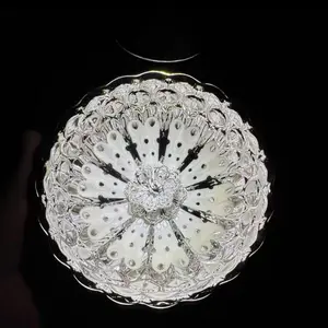 Silver Luster Petal Pattern Handmade Jianzhan Tea Cup