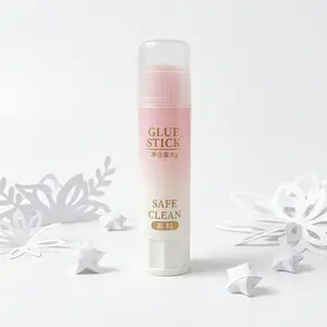 1Pcs 8g Mini Gradient Glue Stick for Journaling Scrapbooking, Portable Handheld Solid Glue (3.46x0.87 in), High Adhesive Safe Clean DIY Craft Stationery, Random Color