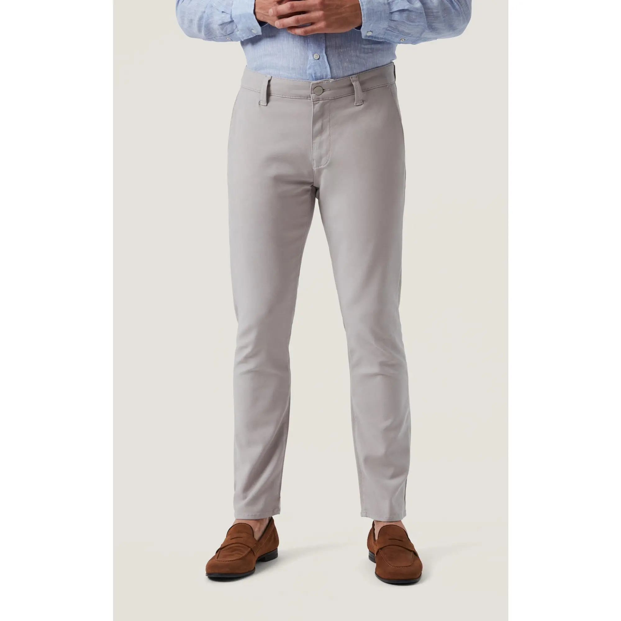 VERONA PERFORMANCE CHINO - LT GREY