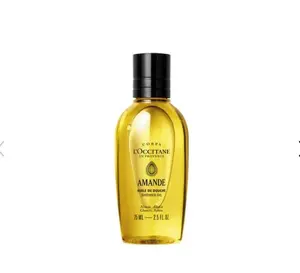L'OCCITANE Cleansing & Softening Almond Shower Oil, Body Wash & Shaving Base Purifies & Smooths Without Drying Skin, Milky Lather, Nourishing Skincare 2.5 Fl Oz (Pack of 1)