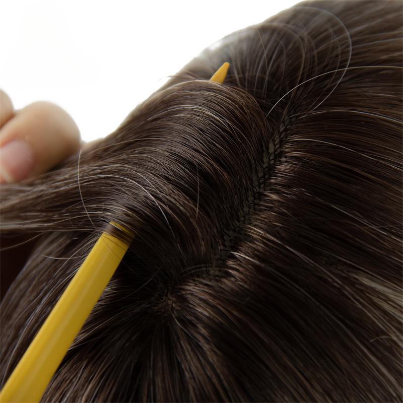 Amazon's best-selling wig, full head hairstyle, wavy curls, heat-resistant fiber, high-temperature silk wig for women