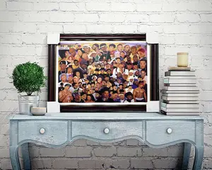 Rappers Framed Art Print for Wall Decor - High-Quality Poster with Iconic Rap Stars - Perfect for Music Lovers and Hip Hop Fans