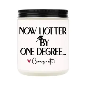 Graduation Gifts for Women, Her- Handmade Lavender Scented Natural Soy Wax Candle - Home Fragrance Decor - 2026 College, Phd, Masters Degree Graduation Gifts for Him