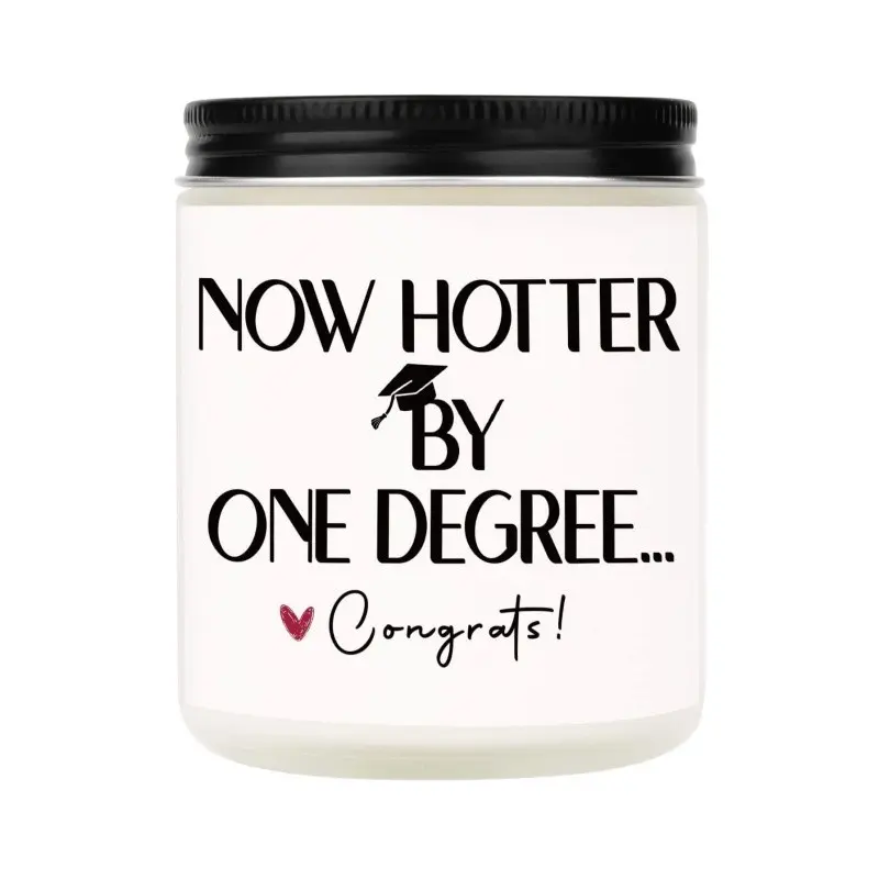 Graduation Gifts for Women, Her- Handmade Lavender Scented Natural Soy Wax Candle - Home Fragrance Decor - Decorative Candles - 2026 College, Phd, Masters Degree Graduation Gifts for Him, Scented Candles