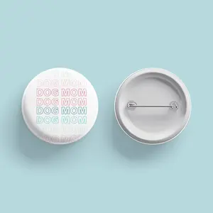 Rainbow Dog Mom Button