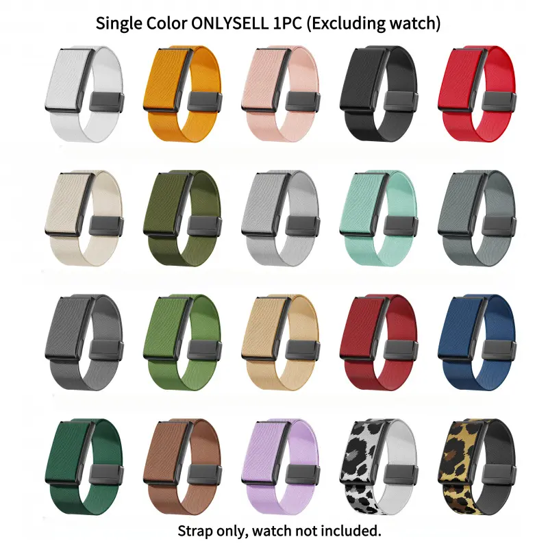 1Pcs Breathable Nylon Elastic Sport Watch Band Smartwatch Replacement Straps Smart Watch Accessories For Amazfit Helio Strap only, watch not included.