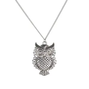 Wise Owl Pendant Necklace – Elegant Vintage Charm, Trendy Statement Jewelry for Owl Lovers cute trendy