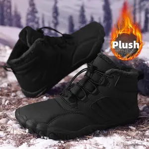 Women's winter boots, non-slip and waterproof barefoot shoes, hiking boots for men and women, barefoot hiking shoes, women's snow boots, casual hiking shoes, barefoot sneakers with wide toe *******isex thermal boots, women's snow boots