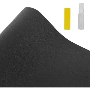 Fish Tank Backdrop Background Paper Wallpaper Electrostatic Adhesive No Glue Easy Install Reusable 11.8"H×39.4"L Black
