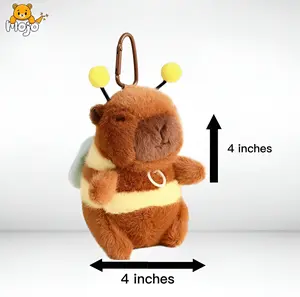 Capybara Plush Keychain Stuffed Animal, Christmas Gift, Cute Cartoon Capybara Design Plush Keychain, Soft Plush Keychain, Backpack Keychain, Cute Plush Accessories, Small Jewelry Animal