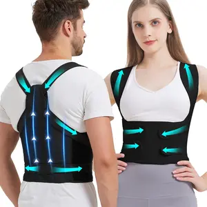 Back Brace Posture Trainer for Women and Men, Upper Back Brace, Shoulder Straightener, Adjustable Full Back Support, Sport Waist Belt