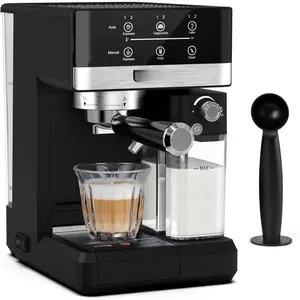Espresso Machine, 20 Bar Cappuccino Machine With  Screen, Espresso Machine with Milk Frother for , 3-in-1 Latte Machine With Milk  for Espresso, Cappuccinos & Lattes, 1350W