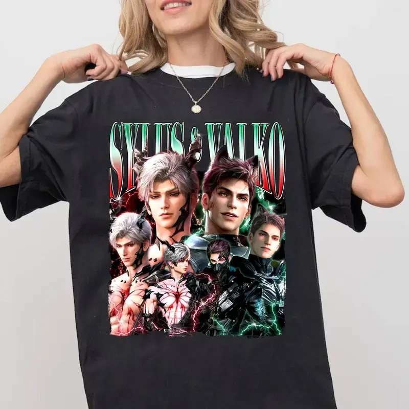 Sylus And Valko Love Anh Deepspace Shirt, Gaming Inspired Fan Tee, Soft Cotton Casual Everyday Top, Gift For Fans Of Sci-Fi Games