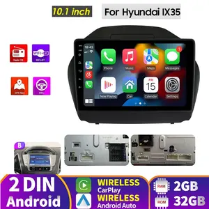 Hizpo 9'' System 2din Android Car Radio for Hyundai Tucson 2 Ix35 2009 -2015 Navigation GPS Carplay Auto Screen Stereo