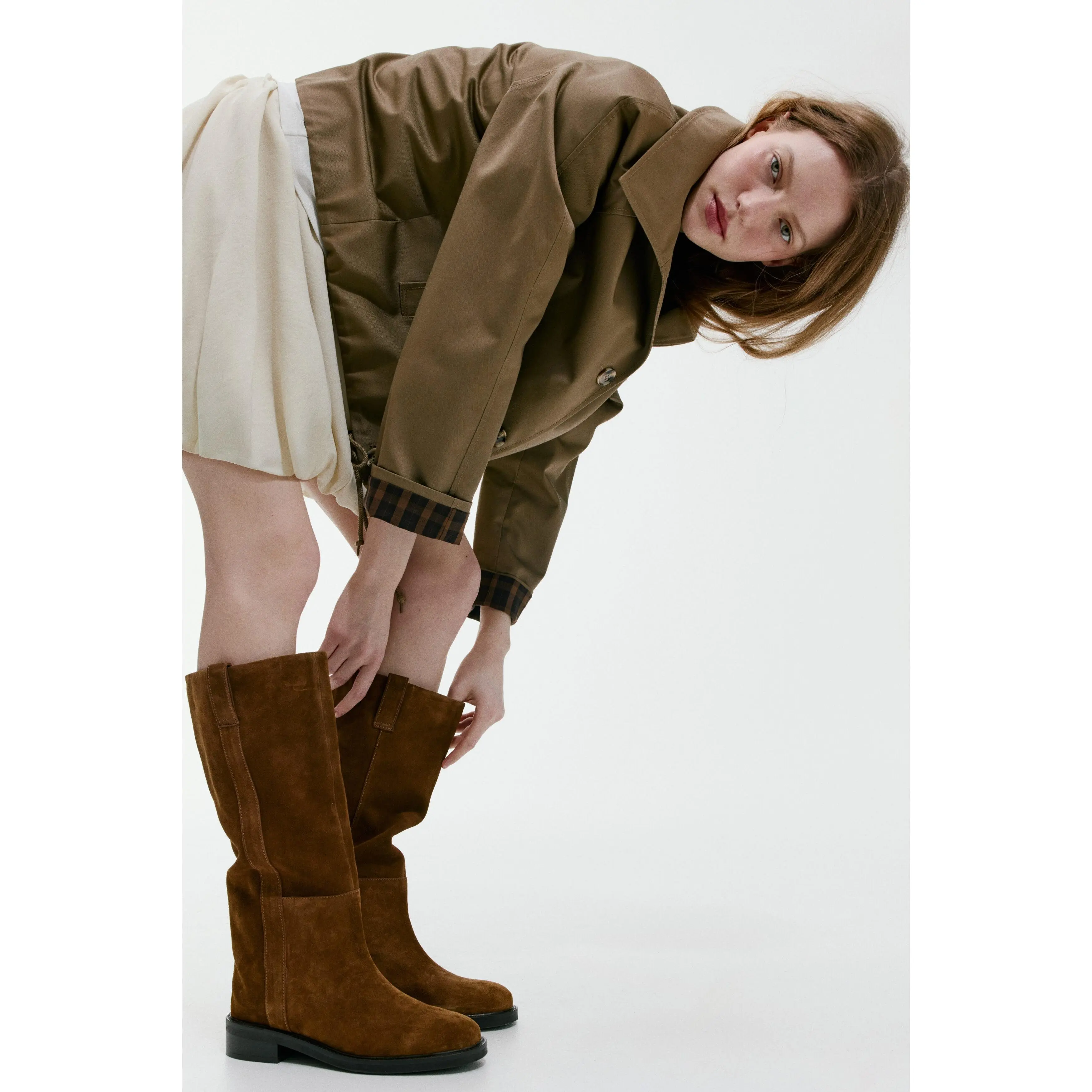 H&M Knee-high split suede boots