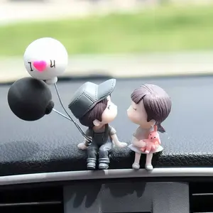 Cute Couple Car Ornament, Interior Decoration for Cars, Home Office Decor, Dashboard Decoration, Car Desktop Decor, Adorable Car Accessories, Girly Car Accessories