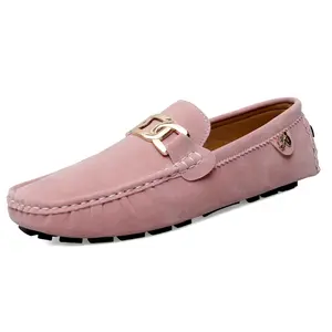 [Microfiber Fashion Loafers] Non-Slip Durable Microfiber Synthetic Upper Fashion Loafers| Rubber Sole, Casual Slip-On Shoes for Men and Women - Solid Color, All-Season Wear