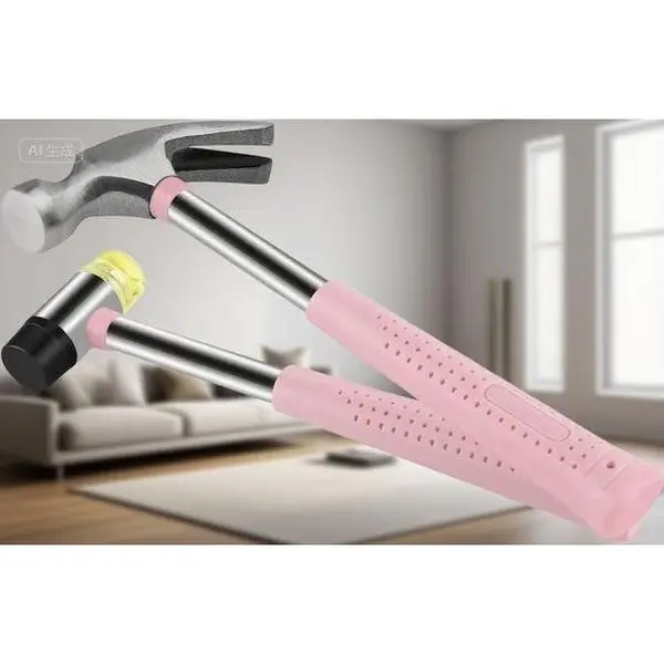 2-Piece Compact Hammer Set - 8oz Claw Hammer & Rubber Mallet, Ergonomic Non-Slip Grip Handle, Steel Design for DIY Projects, Light Assembly Work, Picture Hanging, Durable Mini Hand Tool Gift That Reduces Hand Fatigue